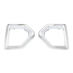 TOPPARTZ Front Bumper Fog Light Outer Bezel Cover Chrome Replacement for 2019-2021 GMC Denali SLT AT4 Left+Right Side(Driver & Passenger Side)