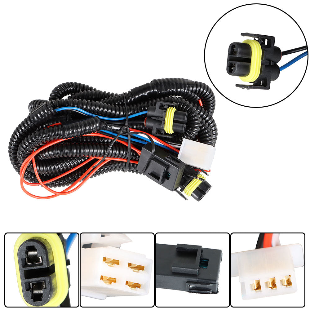 TOPPARTZ Fog Lights Lamps w/Switch Wiring Kit Pair For 2007-2013 Chevrolet Silverado