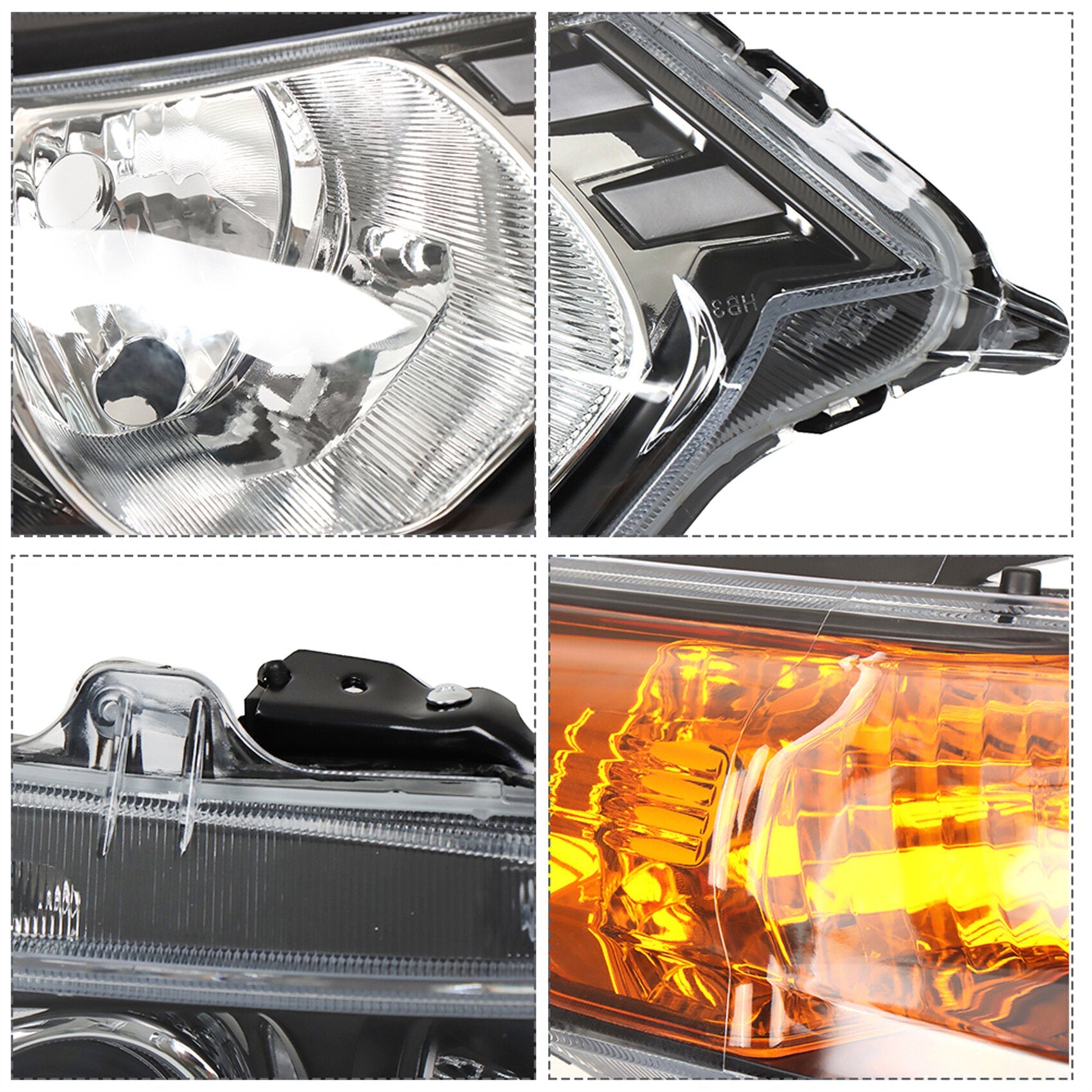 TOPPARTZ Headlight Assembly Replacement for Acura TSX 2009-2014 Headlight with DRL Set Passenger Side