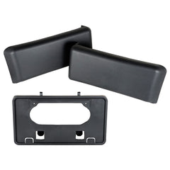 TOPPARTZ Front Bumper Guards Pads License Plate Frame Bracket Replacement for 2009-2014 Ford F-150 9L3Z17E810B 9L3Z17A385A