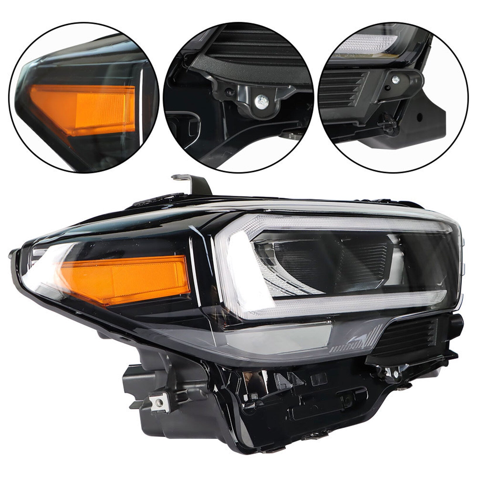TOPPARTZ Headlight Assembly Replacement for Toyota Tacoma LED DRL 2020-2023 Passenger Side