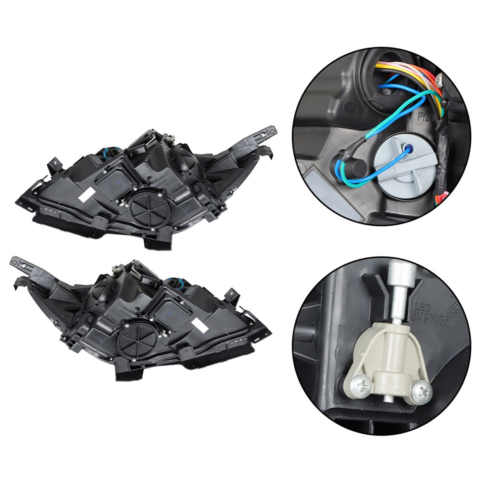 TOPPARTZ Headlight Assembly Replacement for Buick LaCrosse 2014-2016 Headlights Halogen Type LED Set Driver ＆ Passenger Side