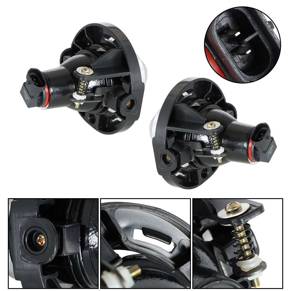 TOPPARTZ Fog Lights Lamps w/Switch Wiring Kit Pair For 2007-2013 Chevrolet Silverado
