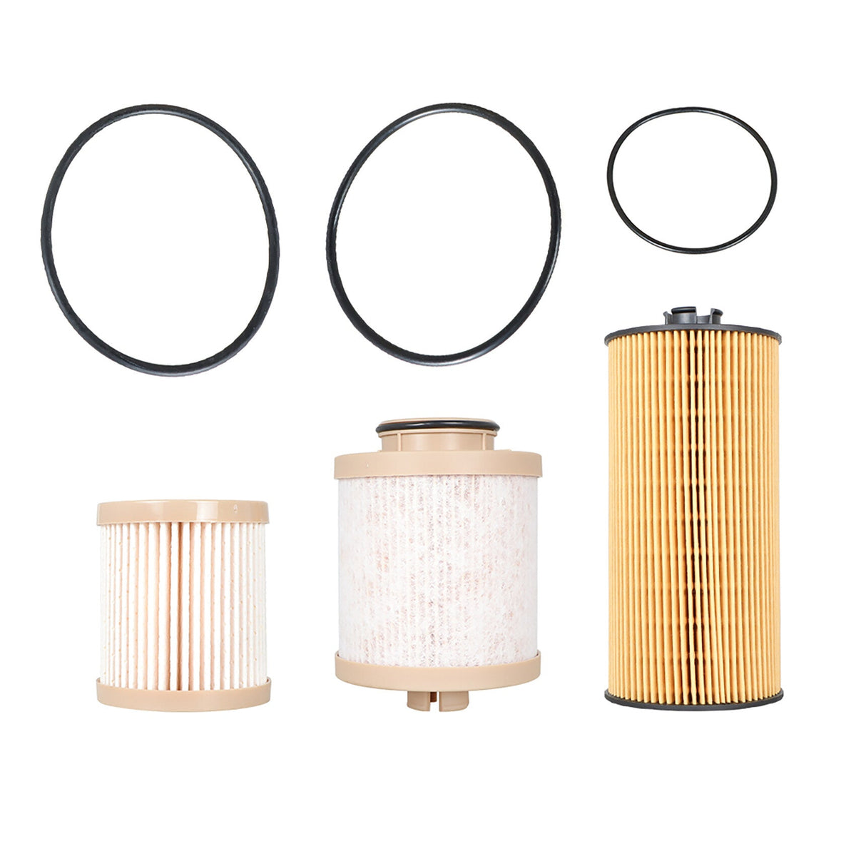 TOPPARTZ FD4616 Fuel Filter and FL2016 Oil Filter 3C3Z-6731-AA 3C3Z-9N184-CB Replacement for Excursion F250 F350 F450 F550 Super Duty 2003-2007