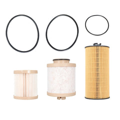 TOPPARTZ FD4616 Fuel Filter and FL2016 Oil Filter 3C3Z-6731-AA 3C3Z-9N184-CB Replacement for Excursion F250 F350 F450 F550 Super Duty 2003-2007