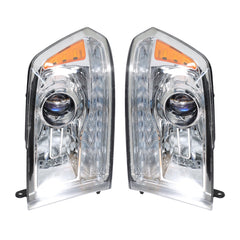 TOPPARTZ Headlights Assembly Replacement for Ram 2009-2018 1500 2500 3500 LED Tube Switchback Turn Signal Set - Passenger & Driver Side