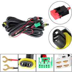 TOPPARTZ LH&RH Side Fog Lights Lamps Pair w/Switch+Wiring Kit For 2015 2016 Toyota Yaris