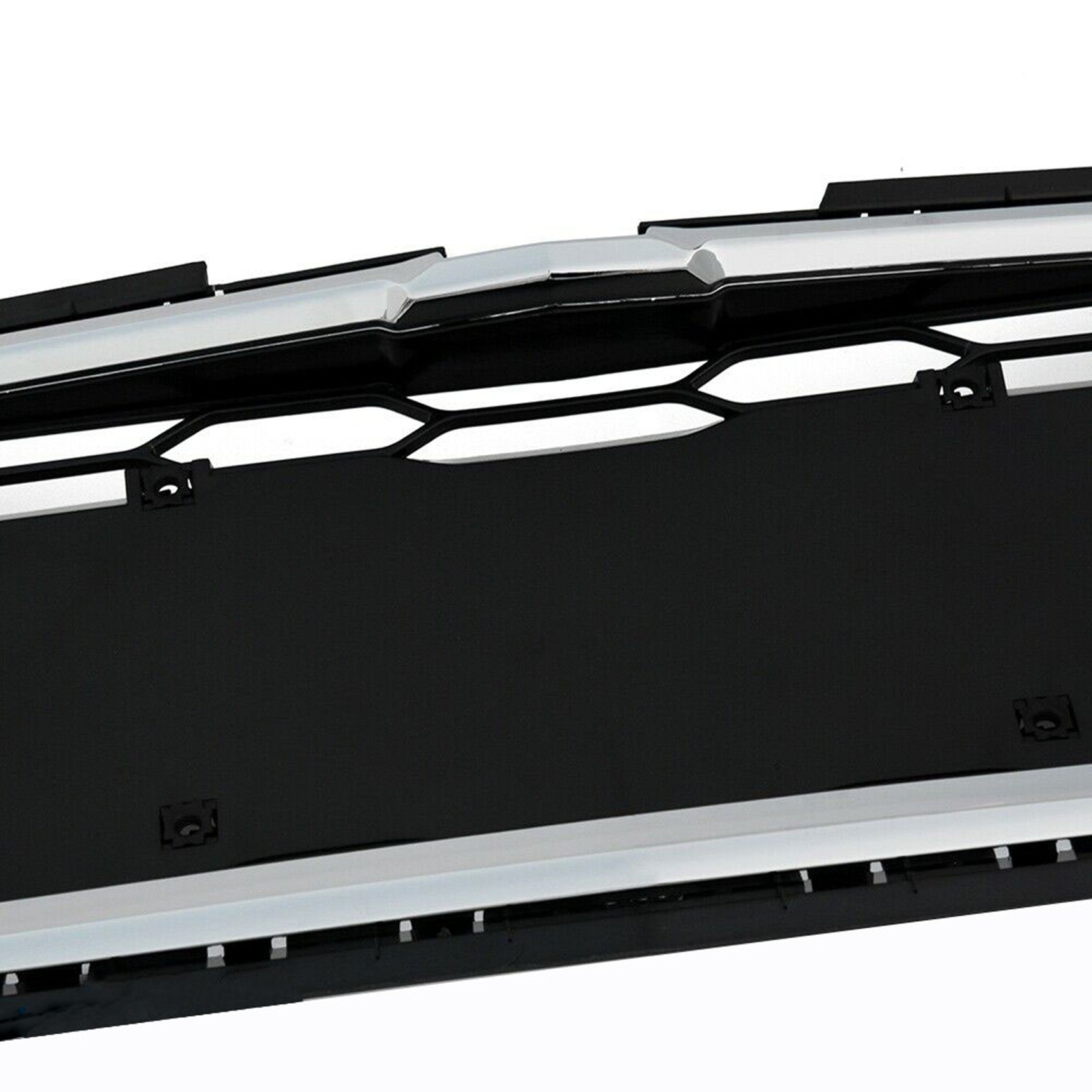 TOPPARTZ Front Bumper Upper&Lower Grille For Chevy Malibu 2016-2018 Black Plastic Trim