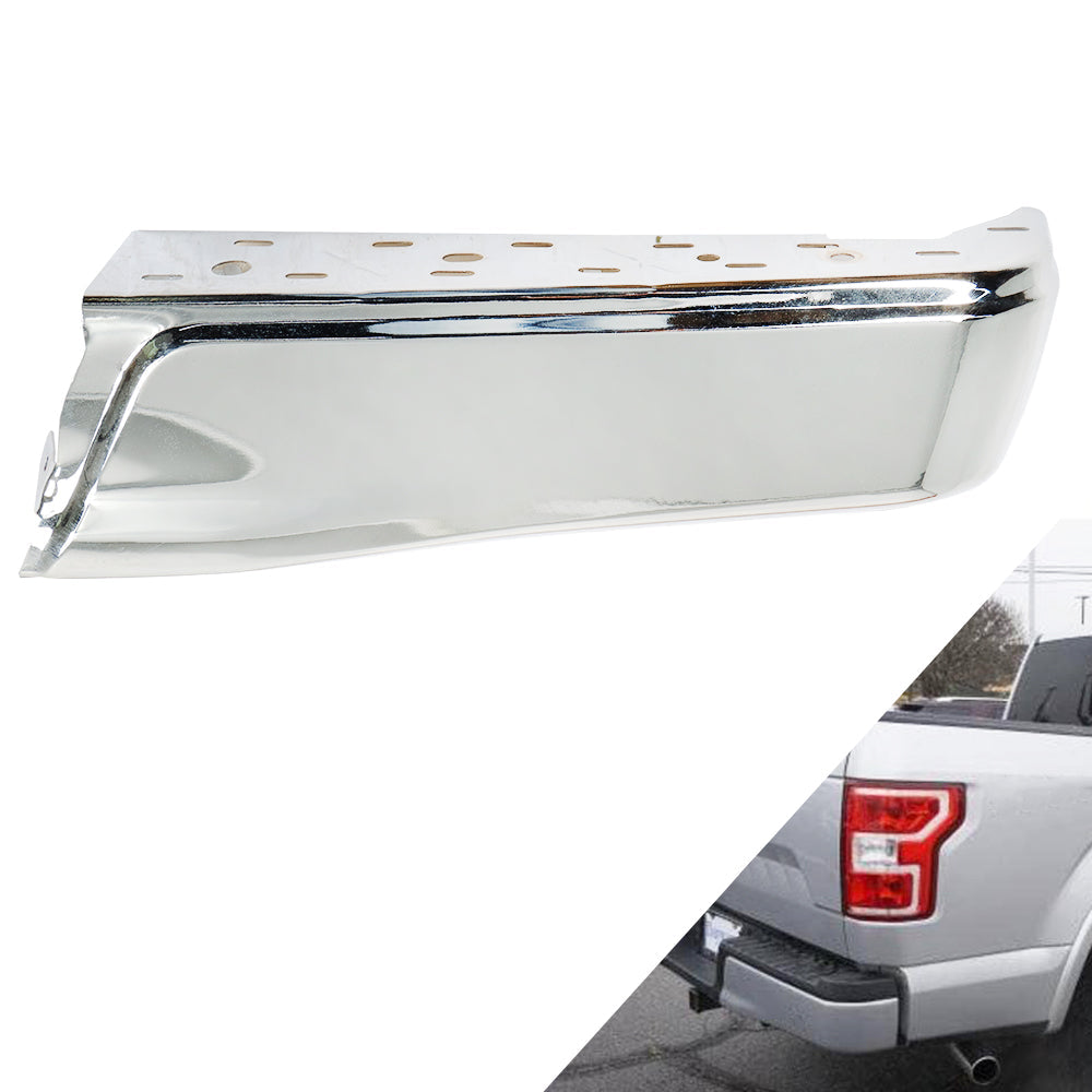 TOPPARTZ Chrome Rear Bumper End Cap For 2015 2016-2020 Ford F150 Pickup Right RH