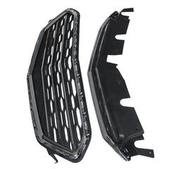 Grille Grill Bumper Front Upper For 2016 2017 Chevrolet Equinox Black 2pcs NEW
