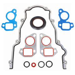 TOPPARTZ Timing Chain Kit with Cover Gasket Kit 12646386 Replacement for Chevy Silverado Suburban Tahoe GMC Sierra 4.8 5.3 6.0 OHV