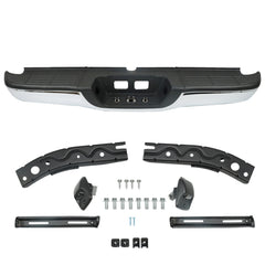 TOPPARTZ Chrome Steel Rear Step Bumper Assembly Replacement for 2000-2006 Toyota Tundra TO1103107