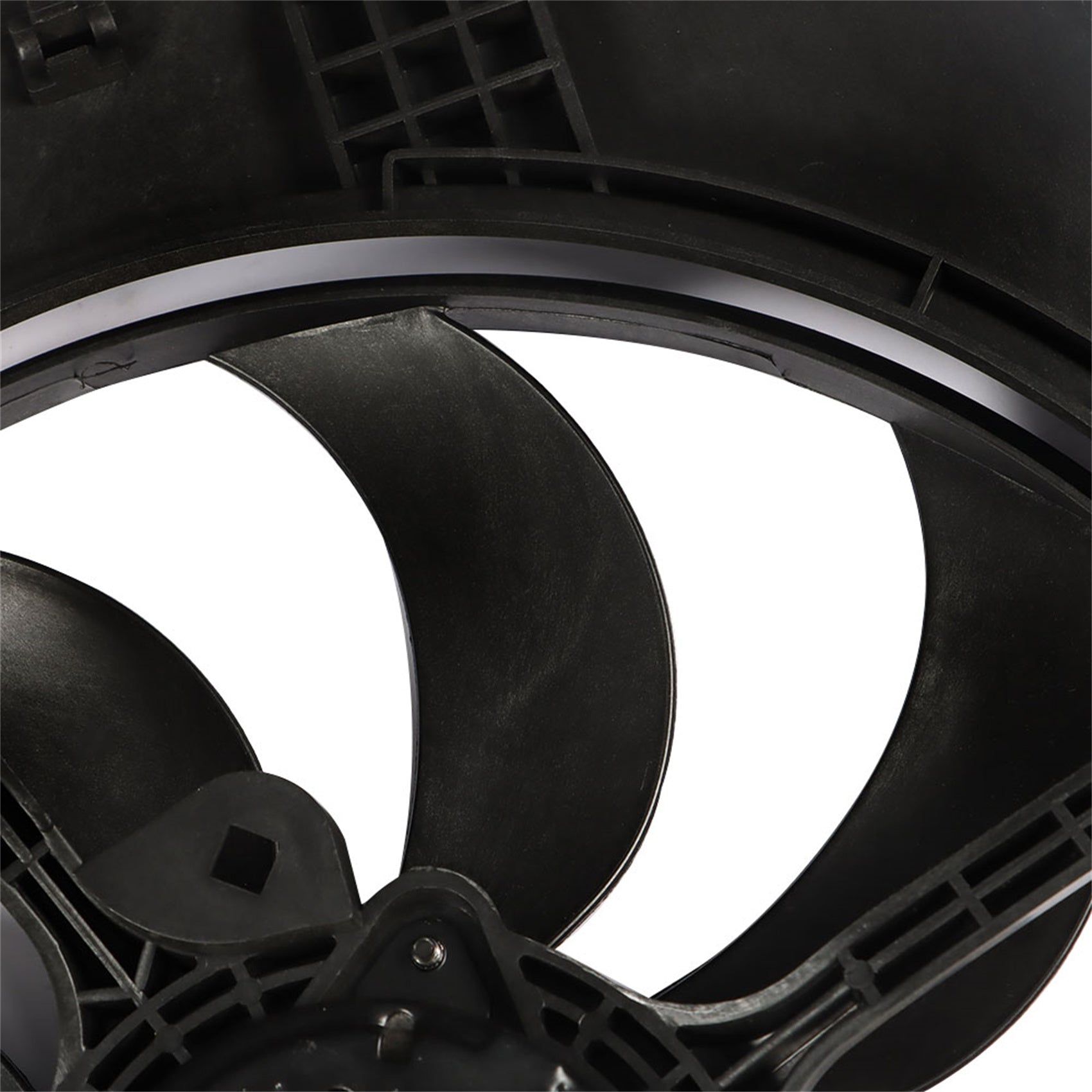 TOPPARTZ Radiator Cooling Fan Replacement for 2012-2016 Nissan Versa AT CVT Models Black