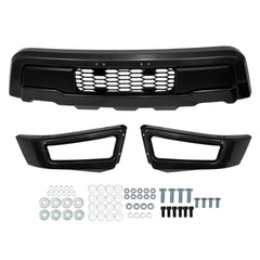 TOPPARTZ Painted Black Steel Front Bumper Assembly Kit Replacement for 2021 2022 F150 Raptor Style