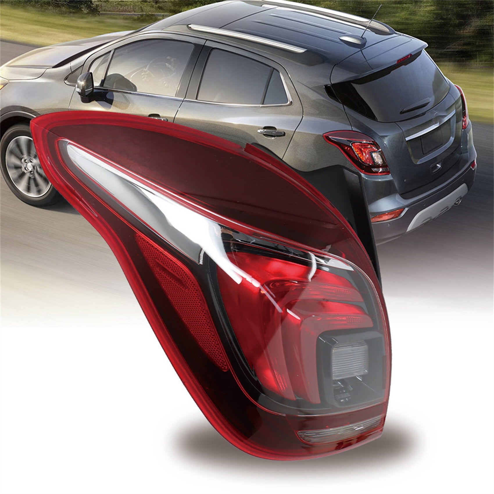 TOPPARTZ Driver Side LED Tail Light Replacement for 2017-2021 Buick Encore Red Lens Rear Brake Tail Lamp Assembly LH Left Side