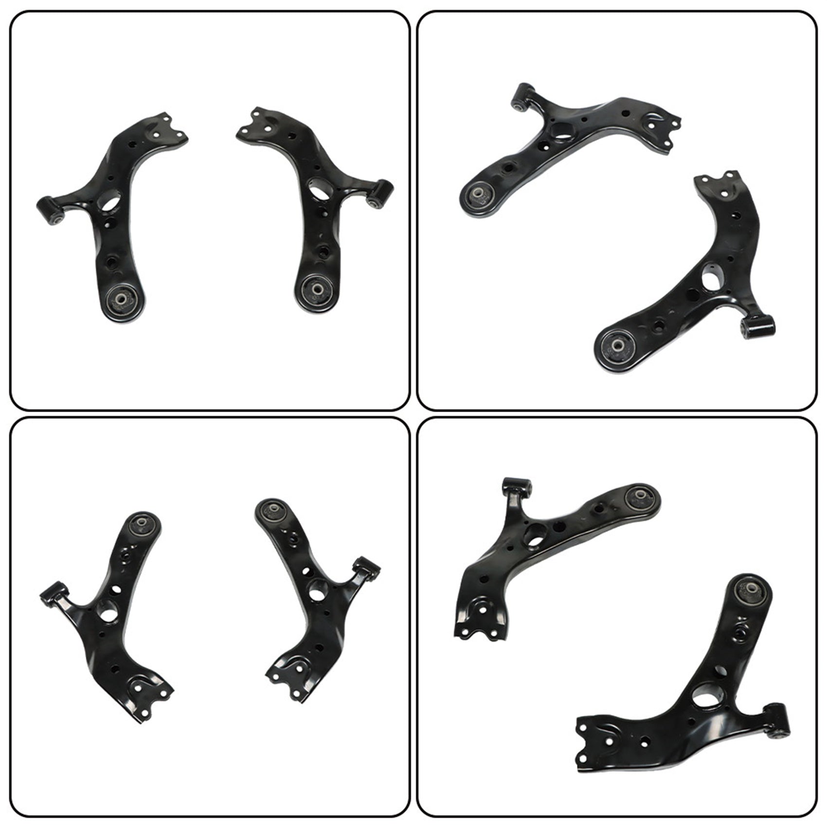 TOPPARTZ Set 4 Piece Rear Steel Control Arms Kit Replacement for 1979-2004 Ford Mustang