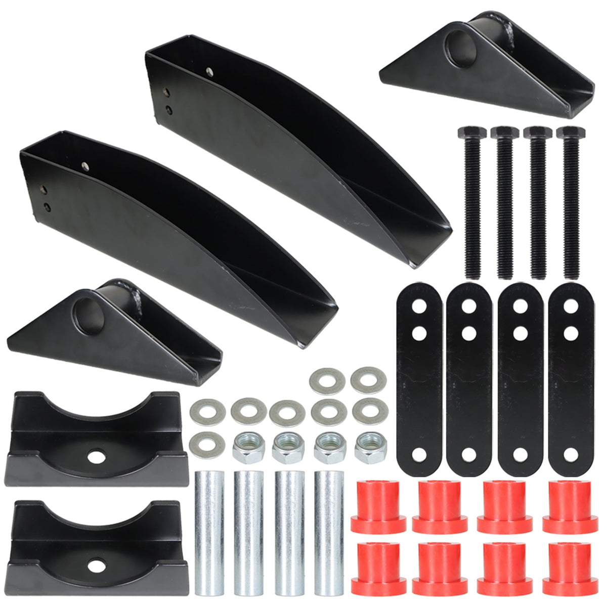 TOPPARTZ Rear Leaf Spring Relocation Pocket Set Replacement for 1955-1957 Chevy Belair 150 210