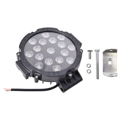 4x 7 Inch LED Pods Work Light Bar Red Round Driving Fog Headlight Truck Off Road