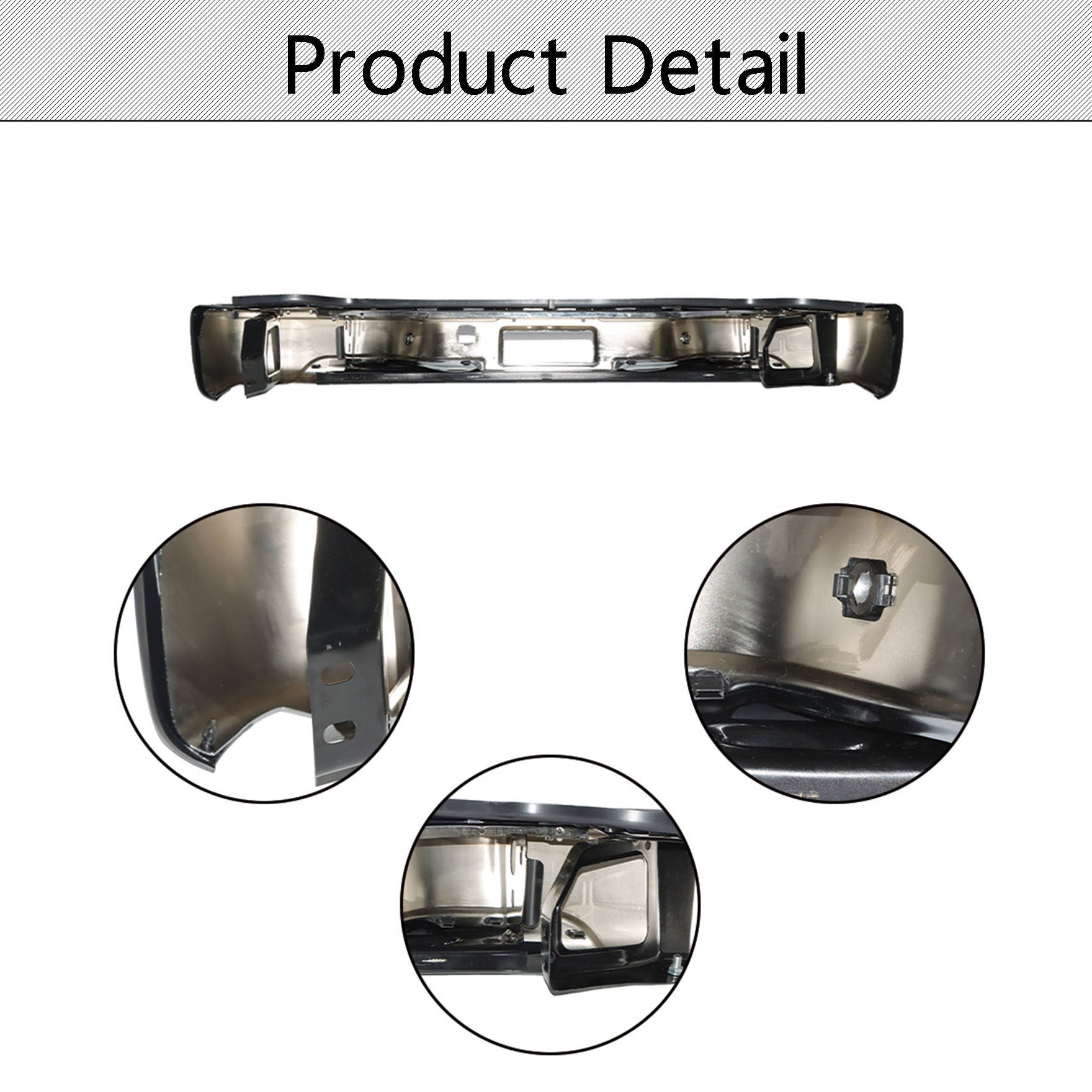 TOPPARTZ Chrome Steel Rear Step Bumper Assembly Replacement for 2000-2006 Chevy Tahoe Suburban Yukon XL GM1196101 GM1197101