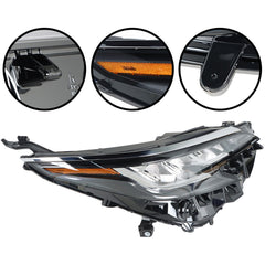 TOPPARTZ Headlights Assembly Replacement for 2021-2022 Toyota Sienna LE/XLE LED Projector Headlamp for Passenger Side 8111008110