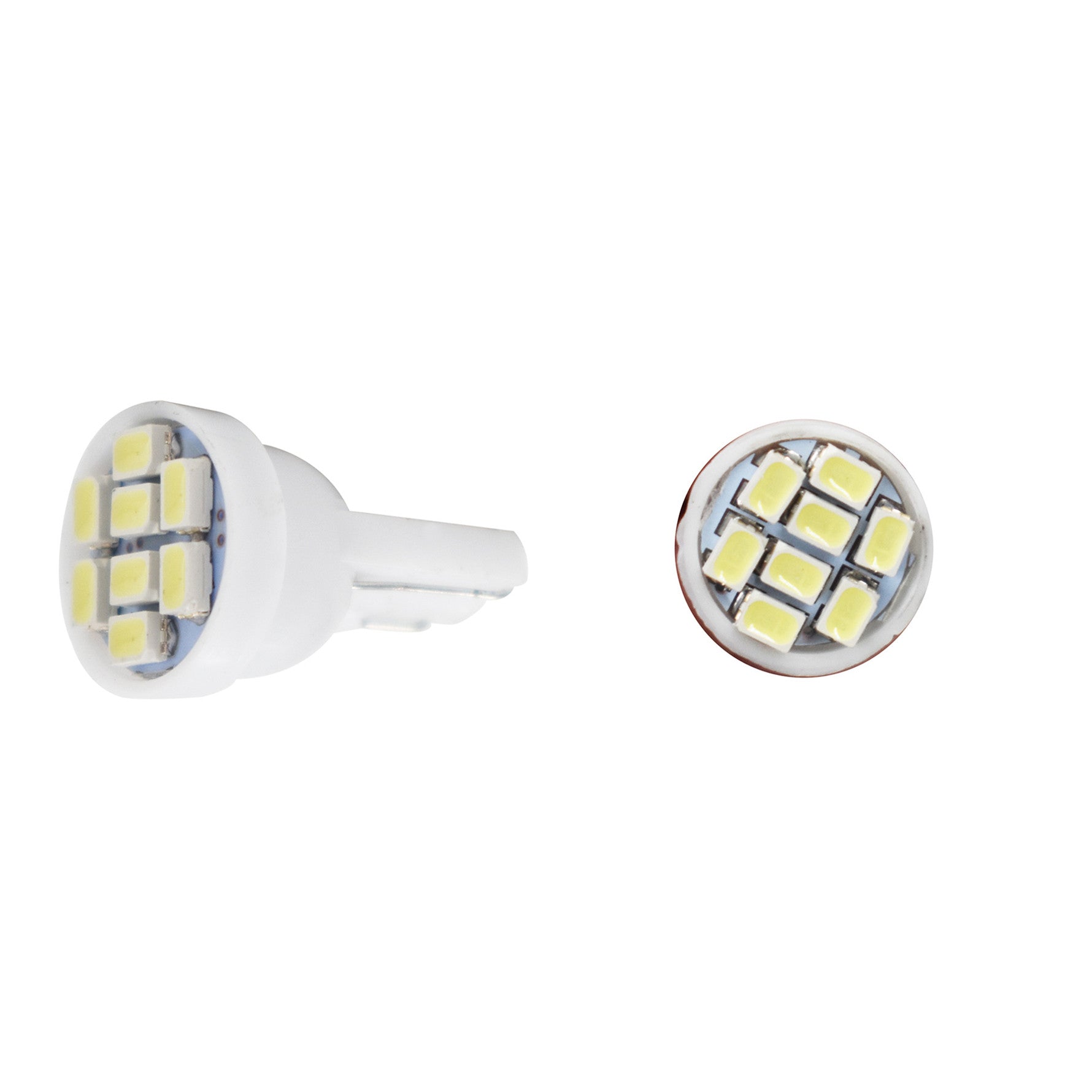 50x T10 8-SMD White LED Car Lights Bulb Interior, Instrument Cluster For W5W, 147, 152, 158, 159, 161, 168, 184, 192, 193, 194 2825