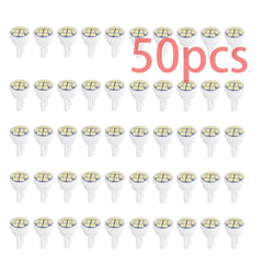 50x T10 8-SMD White LED Car Lights Bulb Interior, Instrument Cluster For W5W, 147, 152, 158, 159, 161, 168, 184, 192, 193, 194 2825