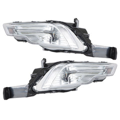 TOPPARTZ Fog Lights Assembly Replacement for 2017 2018 Ford Explorer Fusion Clear Lens Left+Right Side (Passenger & Driver Side)