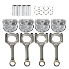 TOPPARTZ 4 x Connecting Rod Piston Kit 23040-2G200 23410-25201 Replacement for 2011-2019 Hyundai Sonata Sorento Optima 2.4L