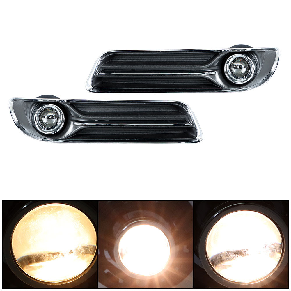 TOPPARTZ Fog Lights Lamps w/Switch Wiring Kit Pair For 2007-2013 Chevrolet Silverado