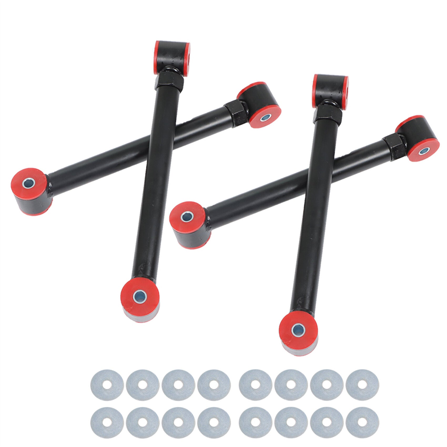 TOPPARTZ 0-6 Adjustable Front Upper Lower Control Arms Replacement for 1994-2009 1500 2500 3500 4X4