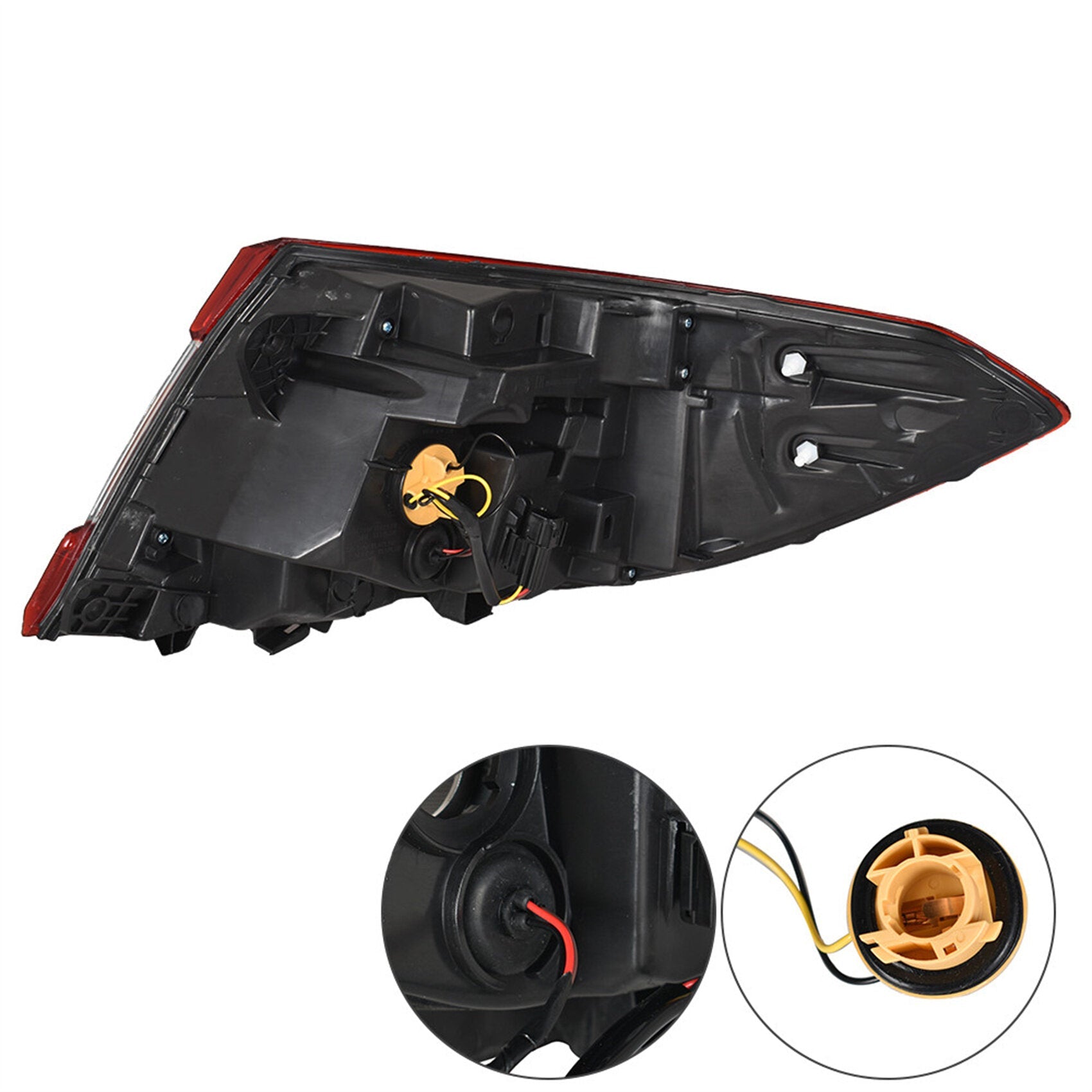 TOPPARTZ Driver Side Outer Tail Light Replacement for 2018-2021 Honda Accord Sedan Rear Brake Tail Lamp Assembly LH Left Side 33550TVAA01 HO2804118