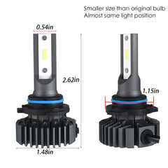 TOPPARTZ 9006/HB4 LED Fog Light Bulbs,50W 12000LM 6000 White High brightness Headlights Bulbs Conversion Kit,Pack of 2