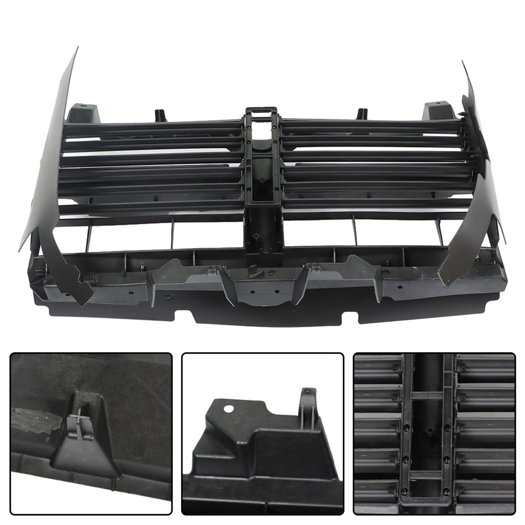 Active Radiator Grille Shutter Assembly Air Intake Control Replacement for 2013-2021 Ram 1500 68302660AB CH1206110