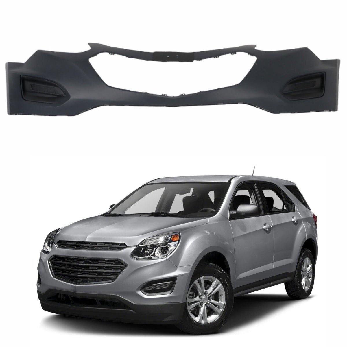 TOPPARTZ Front Upper Bumper Cover Replacement for Equinox 2016-2017 Without Fogs