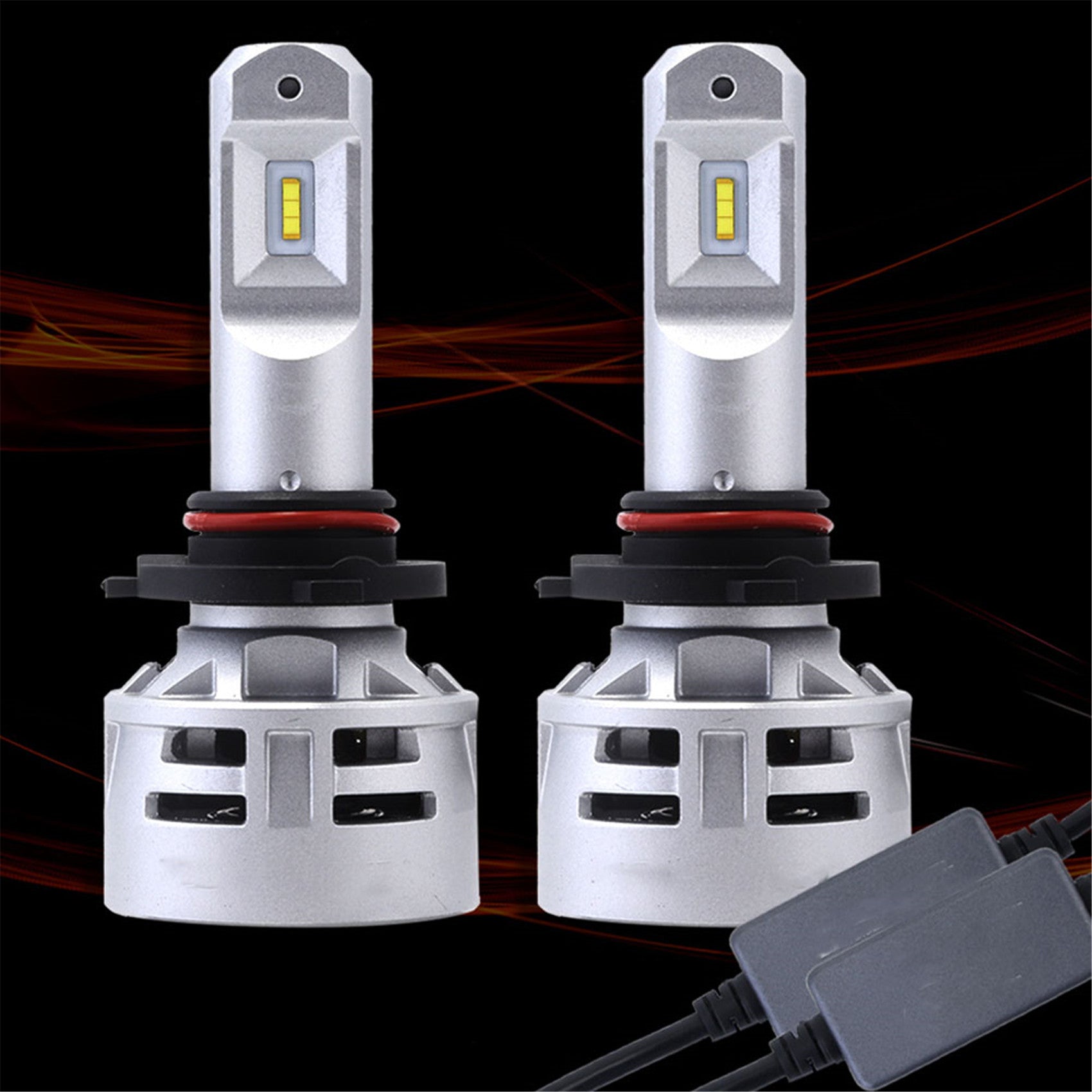 TOPPARTZ 2Pcs 9005/HB3 LED Headlight Bulbs,60W 10000LM 6500K Cool White Super Bright Auto High Beam/Low Beam LED Headlight Conversion Kit