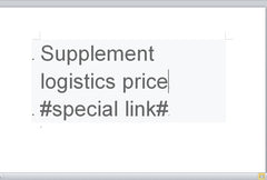 Logistics price difference supplement link