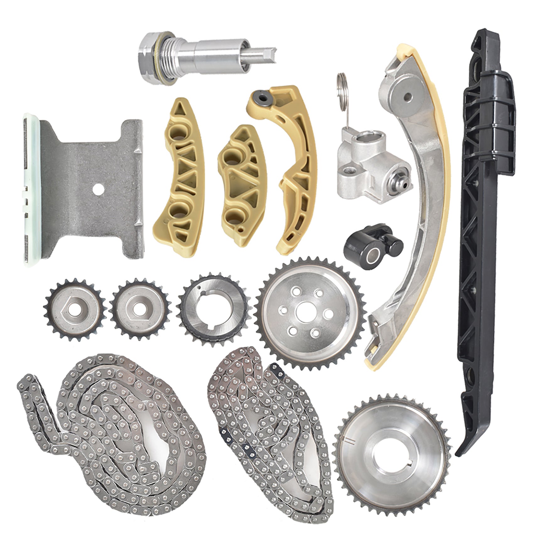 TOPPARTZ Timing Chain Kit 94201S 9-4201S 94201SX Replacement for Buick Chevy GMC Pontiac SAAB Saturn 2.0L 2.2L 2.4L 2003-2015