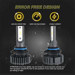TOPPARTZ 9005/HB3 LED Fog Light Bulbs,50W 12000LM 6000 White High brightness Headlights Bulbs Conversion Kit,Pack of 2