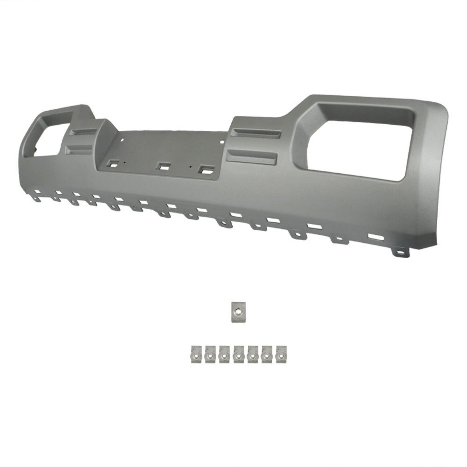 TOPPARTZ Front Bumper Skid Plate Lower Cover Silver Gray Replacement for 2014 2015 Sierra 1500 22902312 GM1053100