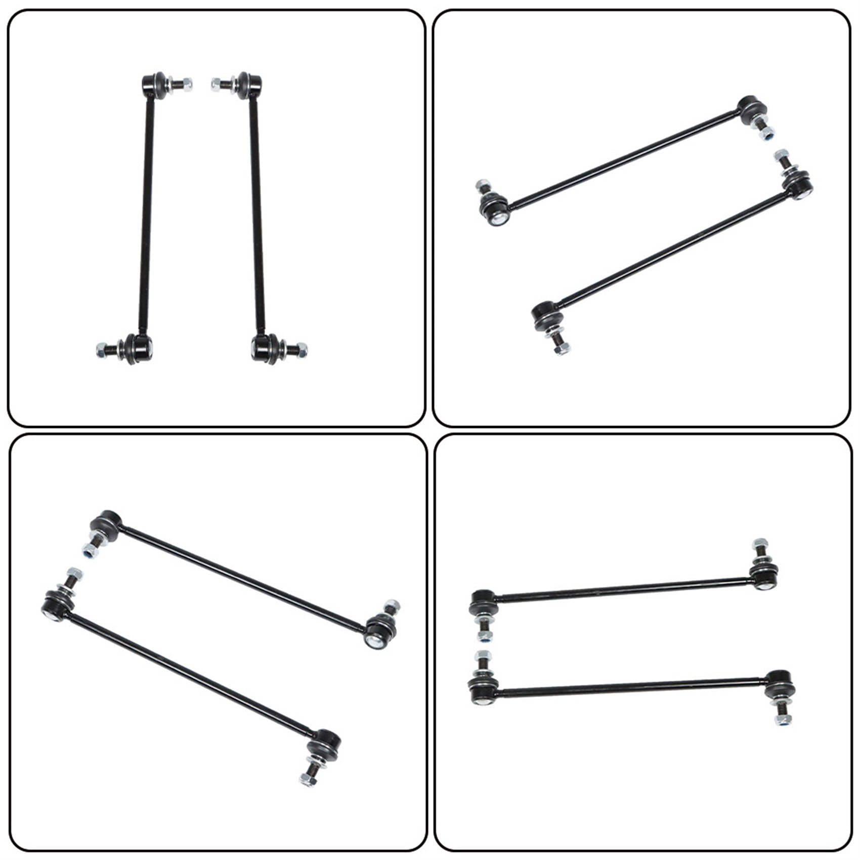 TOPPARTZ Set 4 Piece Rear Steel Control Arms Kit Replacement for 1979-2004 Ford Mustang