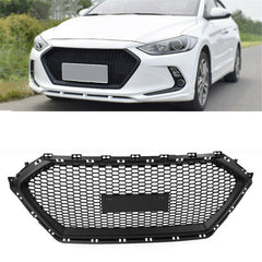 TOPPARTZ Front Plastic Grille Bumper For Hyundai Elantra 2017 2018 Black Honeycomb