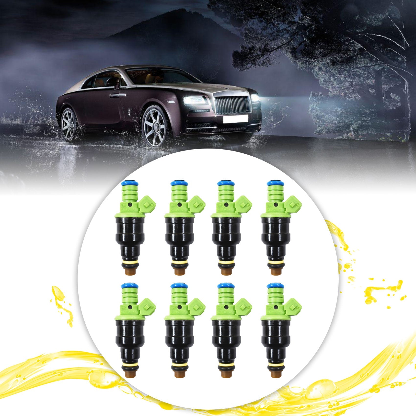8 Pcs 42lb 440cc EV1 Fuel Injectors for GM LT1 LS1 LS6 Ford Mustang SOHC DOHC
