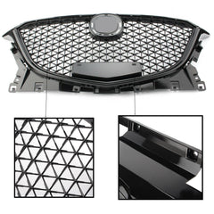 TOPPARTZ Front Grille Honeycomb Grill Black Plastic Trim For Mazda 3 Axela 2014-2016