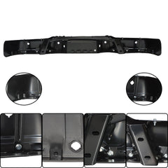 TOPPARTZ Rear Steel Bumper Assembly For 2009-2014 Ford F150 Pickup W/ Park Black