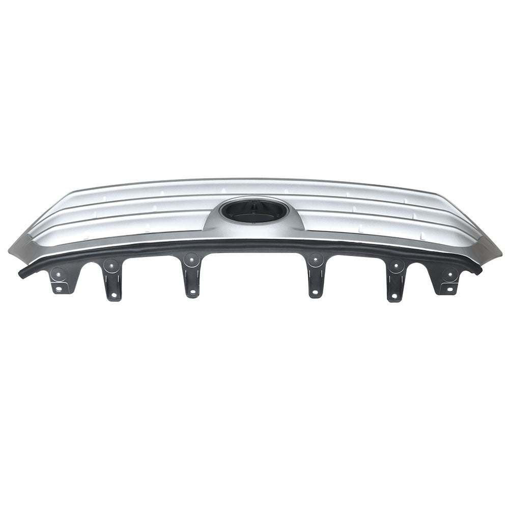 TOPPARTZ Grille Grill Bumper Front Upper For 2011-2013 Toyota Highlander Silver Black