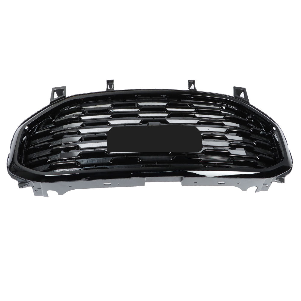 TOPPARTZ Front Upper Grille Assembly Gloss For 2018-2021 GMC Terrain Denali Style Black