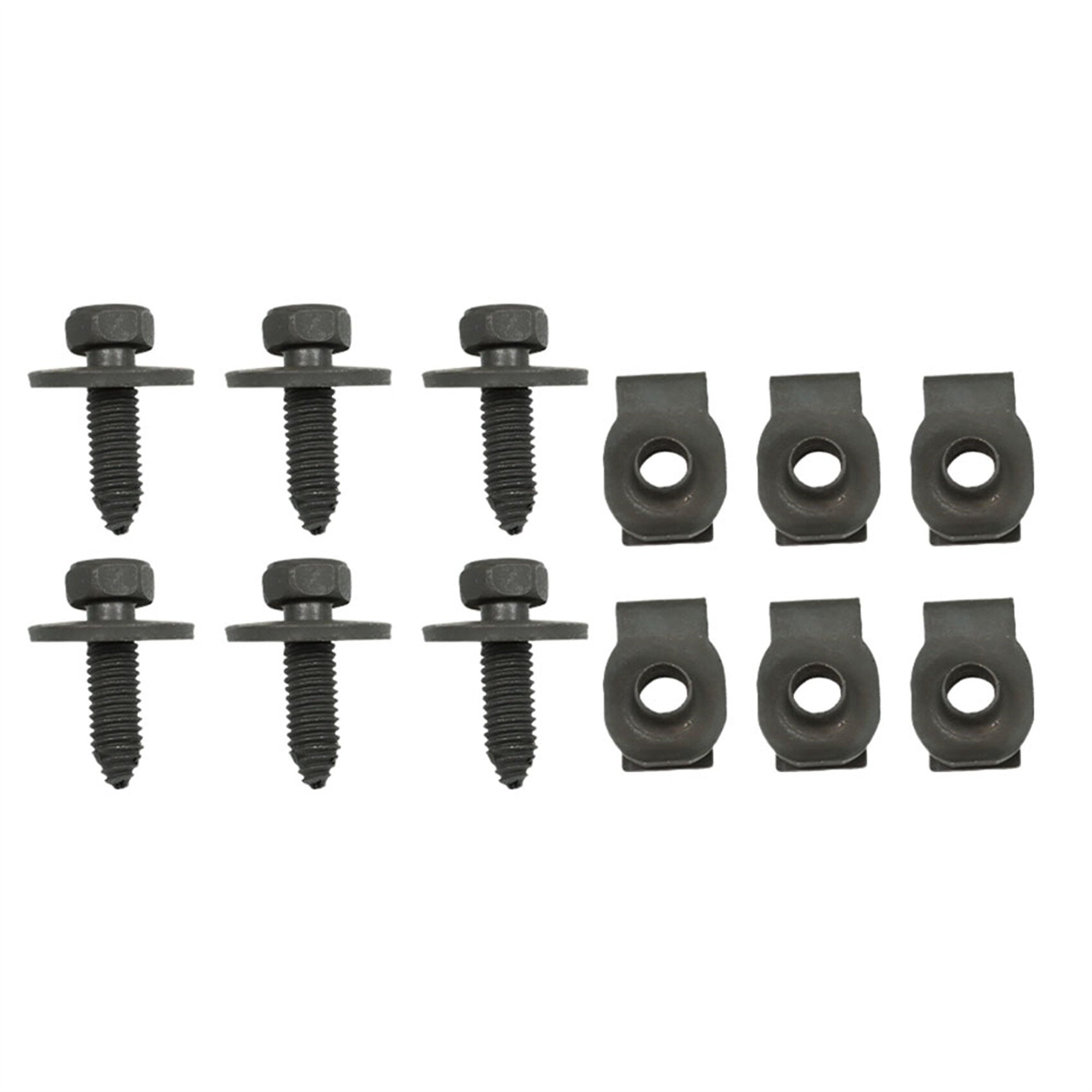 TOPPARTZ 12pc Leaf Spring Bracket Mounting Kit Bolts J-Clips Replacement for Camaro Firebird 1967-1981 Nova 1968-1979