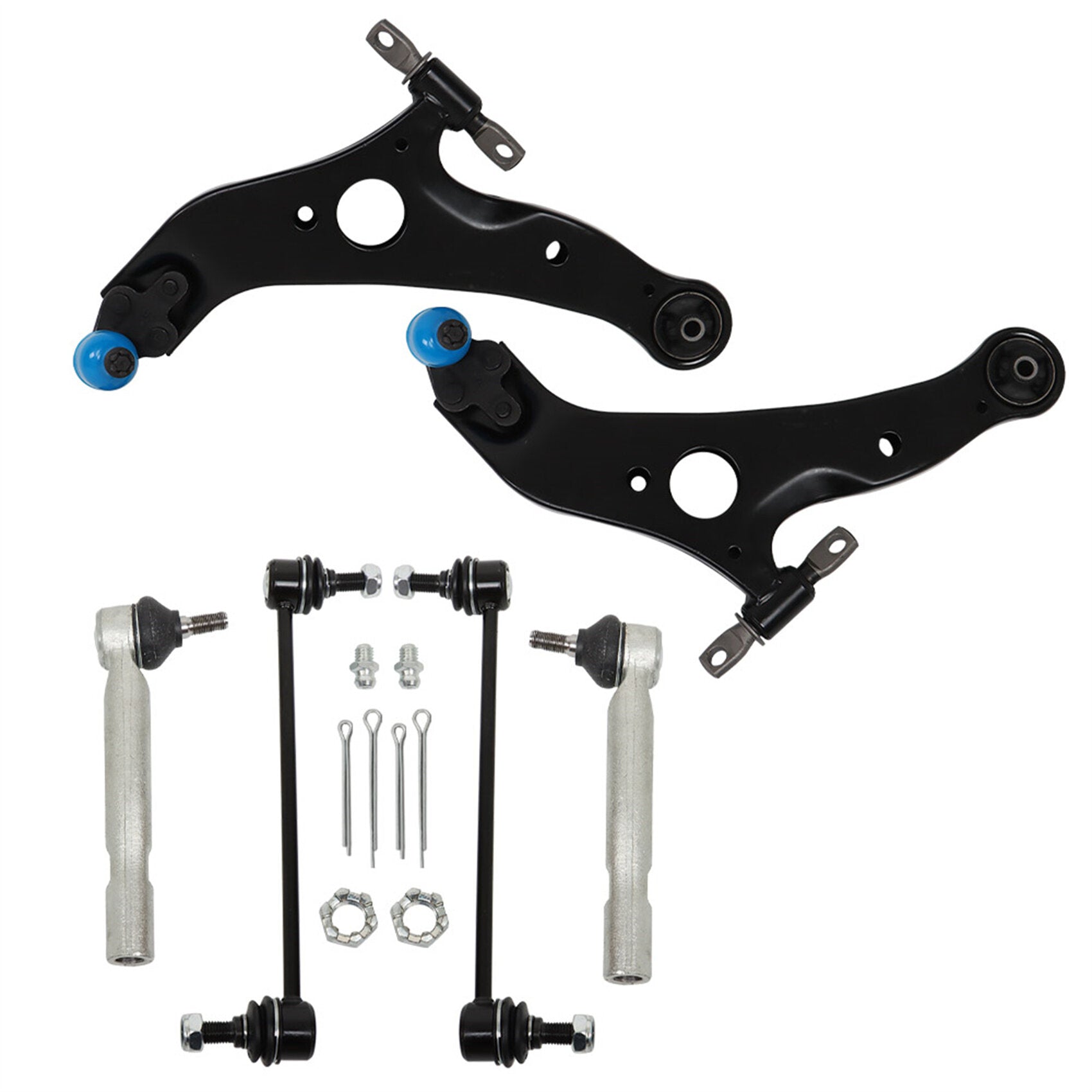 TOPPARTZ Front Lower Control Arm Ball Joint Tie Rod Sway Bars Replacement for Toyota Sienna 2004-2010