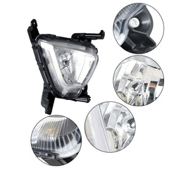 TOPPARTZ Fog Lights Assembly Replacement for 2016 2017 2018 Kia Sorento Clear Lens with Front Bumper Bezel Left+Right Side (Passenger & Driver Side)