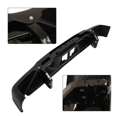 TOPPARTZ Black Rear Step Bumper Replacement for 2007-2013 Toyota Tundra with Parking Aid Sensor Holes